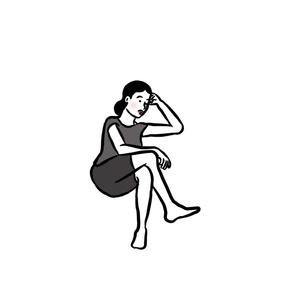 woman, sat, posture, think, line, black and white-9521847.jpg